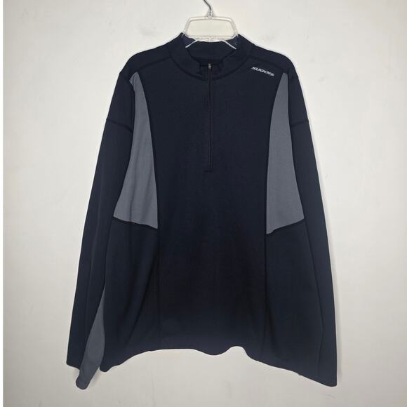 Sugoi black grey fleece lined long sleeve 1/4 zip pullover jacket - XL - Picture 1 of 5